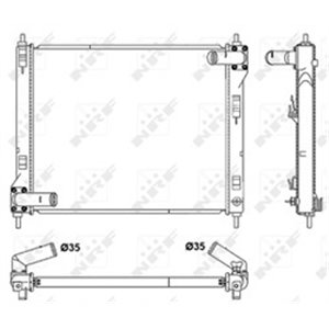 NRF 53061 Mootori radiaator sobib: NISSAN JUKE 1.6 06.10 