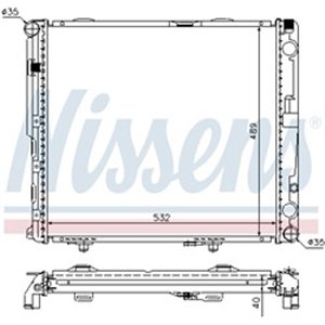 NIS 62697A Mootoriradiaator MERCEDES E T MODEL (S124), E (W124), KOMBI T MOD