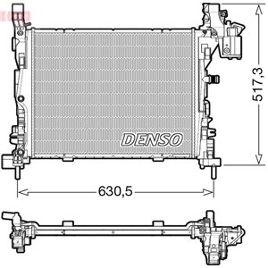 DRM23062 Mootori radiaator sobib: RENAULT KANGOO EXPRESS Electric 10.11 