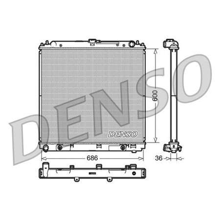 DRM46032 Радиатор, охлаждение двигателя DENSO