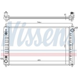 68762 Radiaator,mootorijahutus NISSENS - Top1autovaruosad