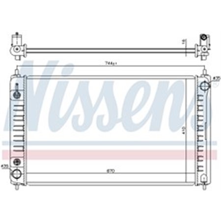 68762 Radiaator,mootorijahutus NISSENS