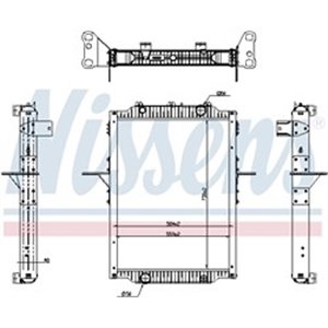 637879 Radiaator,mootorijahutus NISSENS - Top1autovaruosad