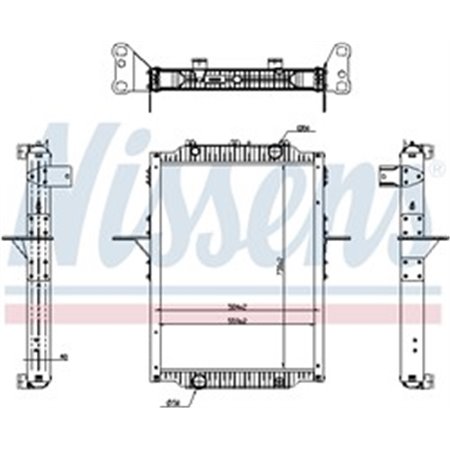 637879 Radiaator,mootorijahutus NISSENS