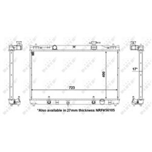 NRF 53587 Mootori radiaator sobib: TOYOTA CAMRY 2.4 11.01 11.06