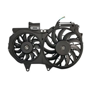 D8A014TT Radiaatori ventilaator (korpusega, topelt) sobib: AUDI A4 B6, A4 