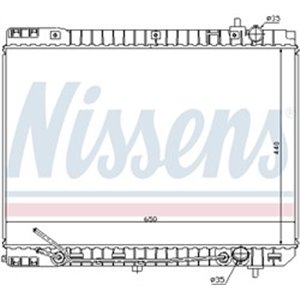 NISSENS 66759 - Engine radiator fits: KIA CARNIVAL III 2.9D 04.06-