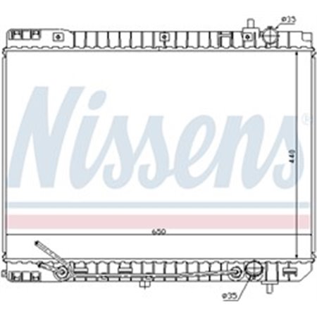 66759 Radiator, engine cooling NISSENS