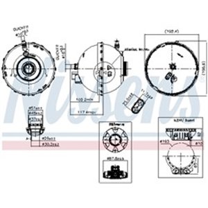 996262 Expansion Tank, coolant NISSENS - Top1autovaruosad