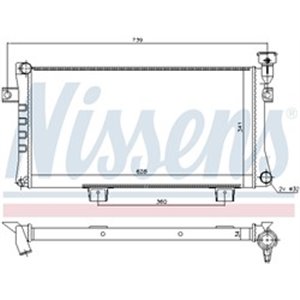 NISSENS 623556 - Engine radiator fits: LADA NIVA 1.6/1.7 12.76-