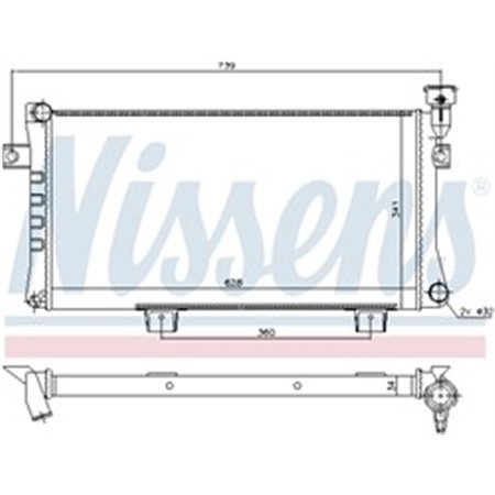 623556 Radiaator,mootorijahutus NISSENS