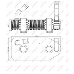 NRF 31186 - Oil cooler fits: AUDI A3; SKODA OCTAVIA I; VW POLO, POLO III CLASSIC 1.6/1.8/1.9D 12.95-01.06