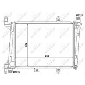 53193 Radiaator,mootorijahutus NRF - Top1autovaruosad