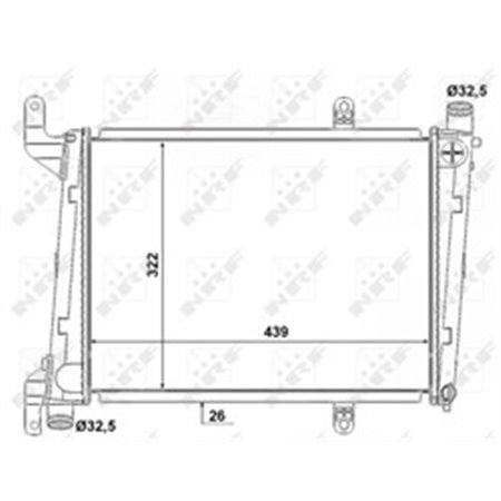 53193 Radiaator,mootorijahutus NRF