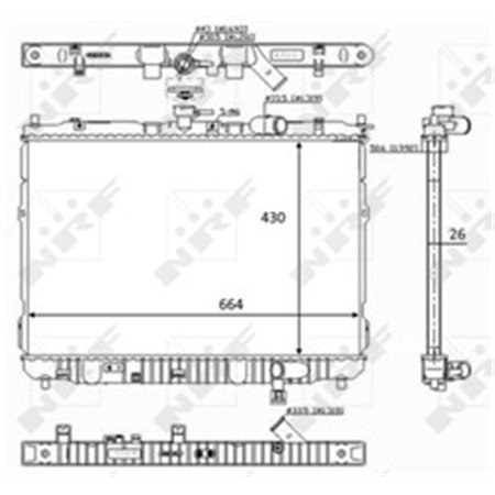 59046 Radiaator,mootorijahutus NRF