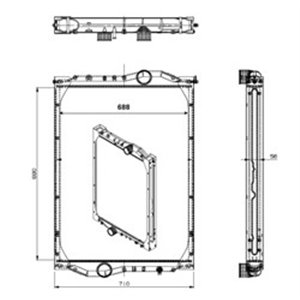 509889 Radiaator,mootorijahutus NRF - Top1autovaruosad