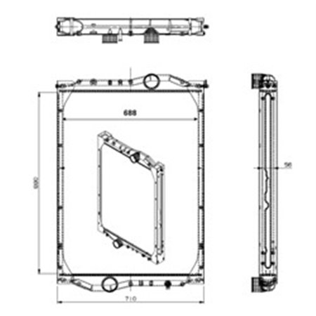 509889 Radiaator,mootorijahutus NRF