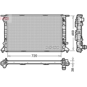 DRM02041 Mootori radiaator sobib: AUDI Q5 3.0D 11.08 05.17