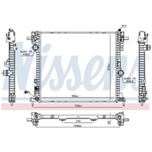 NIS 606571 Engine radiator (Automatic) fits: ALFA ROMEO GIULIA 2.2D 10.15 