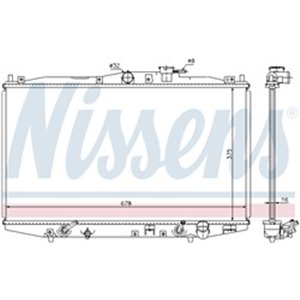 NISSENS 63345 - Engine radiator fits: HONDA ACCORD VI 2.0/3.0 02.98-06.03