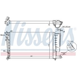 61317A Kylare, motorkylning NISSENS - Top1autovaruosad