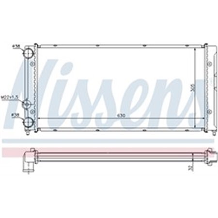 65236 Радиатор, охлаждение двигателя NISSENS
