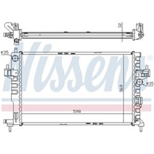 63009A Radiaator,mootorijahutus NISSENS - Top1autovaruosad