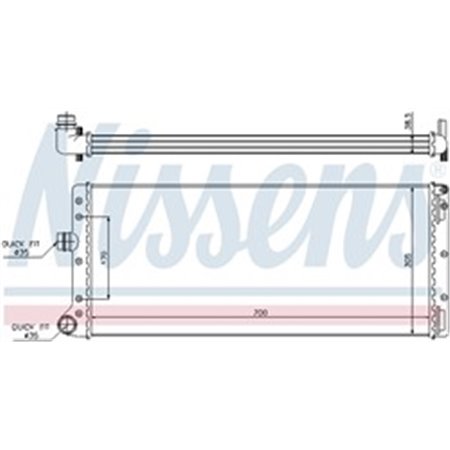 61887 Radiaator,mootorijahutus NISSENS