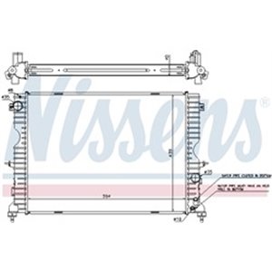 NISSENS 64312A - Engine radiator (with first fit elements) fits: LAND ROVER DISCOVERY II 2.5D 11.98-06.04