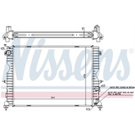 64312A Radiaator,mootorijahutus NISSENS