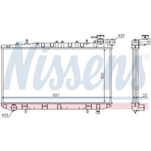 62985 Radiaator,mootorijahutus NISSENS - Top1autovaruosad