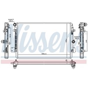 NIS 606720 Mootori radiaator (Automaatne, koos esimeste sobivate elementideg