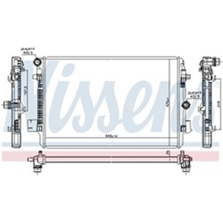 606720 Радиатор, охлаждение двигателя NISSENS