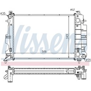 NIS 64035A Mootori radiaator sobib: SAAB 9 3, 900 II 2.2D/2.5 07.93 09.02