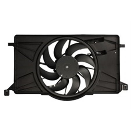 NRF 47983 - Radiator fan (with housing) fits: FORD C-MAX II, FOCUS III, GRAND C-MAX 1.6-2.0 07.10-