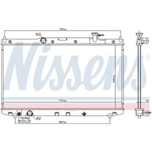 606841 Radiaator,mootorijahutus NISSENS - Top1autovaruosad