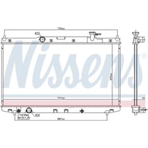 NISSENS 606841 - Engine radiator fits: HONDA ACCORD IX 3.5 09.12-