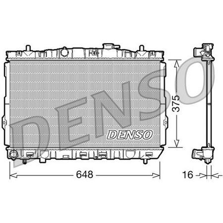 DRM41001 Radiaator,mootorijahutus DENSO