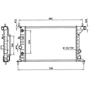 519516 Radiaator,mootorijahutus NRF - Top1autovaruosad