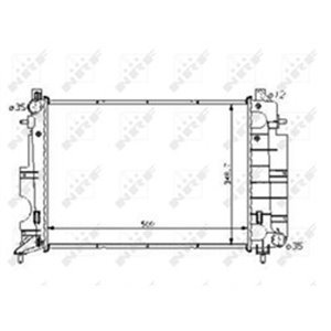 NRF 58108 Mootori radiaator sobib: SAAB 9 3, 900 I, 900 II, 9000 2.0 2.5 09