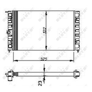 NRF 54694 Mootori radiaator sobib: VW DERBY, PASSAT B2, POLO, POLO CLASSIC,