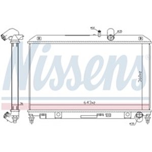 68540 Radiaator,mootorijahutus NISSENS - Top1autovaruosad