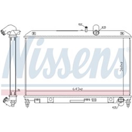 68540 Radiator, engine cooling NISSENS