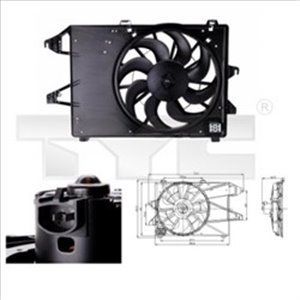 810-0006 Fan, engine cooling TYC - Top1autovaruosad