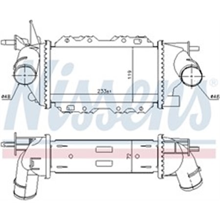 96772 Kompressoriõhu radiaator NISSENS