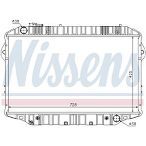 NIS 64861 Mootori radiaator sobib: TOYOTA LAND CRUISER, LAND CRUISER 80 4.2