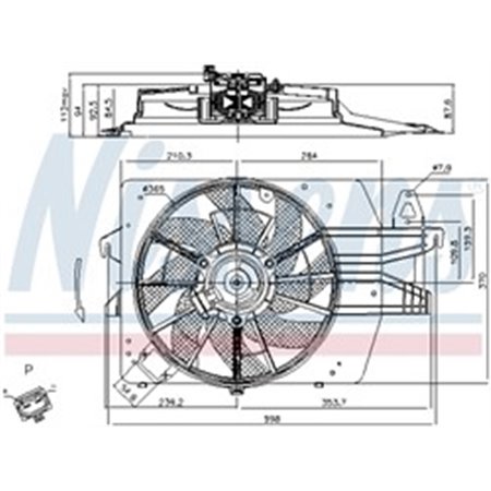 85537 Fan, engine cooling NISSENS