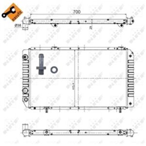 52063 Radiaator,mootorijahutus NRF - Top1autovaruosad