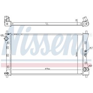 NIS 64256 Mootori radiaator (Manuaalne) sobib: FIAT SEDICI SUZUKI SX4 2.0D