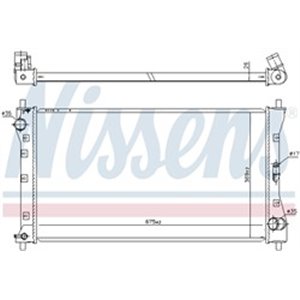 NISSENS 64256 - Engine radiator (Manual) fits: FIAT SEDICI; SUZUKI SX4 2.0D 06.06-
